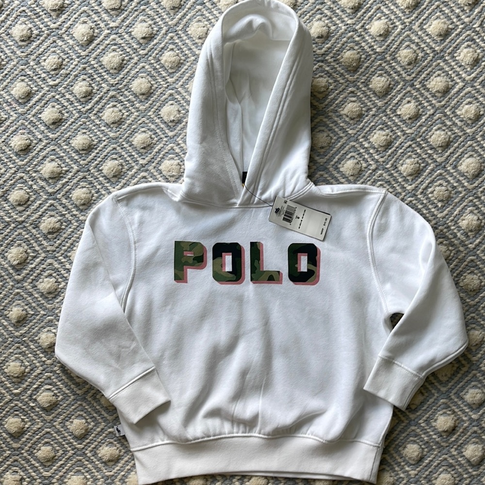 NWT Ralph Lauren POLO hooded sweatshirt size 6